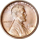 1909 VDB 1C Lincoln Wheat Cent UNC BN K19090