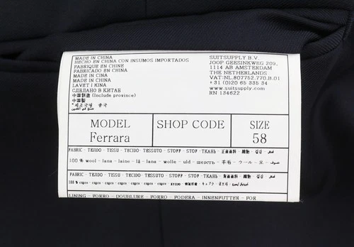 SUITSUPPLY Men Waistcoat Ferrara UK48R Navy Wool Single Breasted Vest DDP image 7