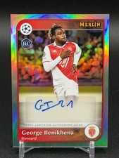 2024-25 Topps Merlin George Ilenikhena RC Auto Refractor AS Monaco #AU-GI