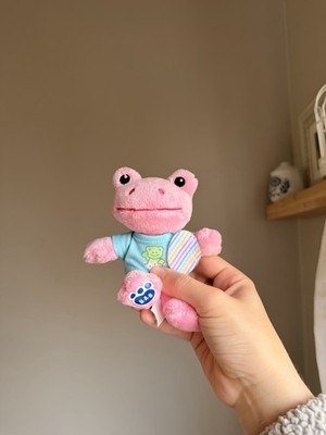 Build-A-Bear Workshop Mini Plush Frog Stuffed Animal Toy Pink Blue 2023