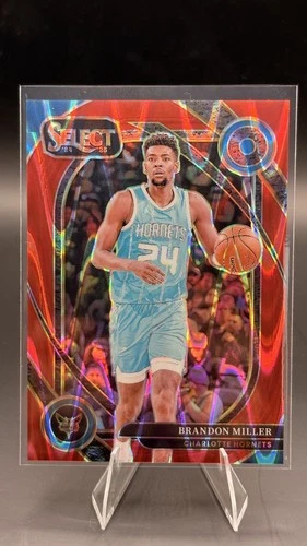 🔥🏀 2024-25 Panini Select Brandon Miller Red Prizm Courtside /65 SSP Hornets