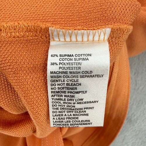 Tommy Bahama orangefarbenes kurzärmliges Poloshirt für Herren Delphin-Logo Größe Large - Bild 8 von 13