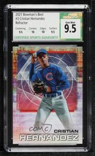 2021 Bowman's Best Refractor Cristian Hernandez #3 CSG 9.5 Gem Mint 09om