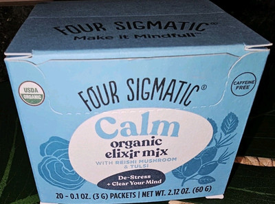 Organic Elixir Mix with Reishi Mushroom & Tulsi Calm Caffeine Free 20 NEW 2027