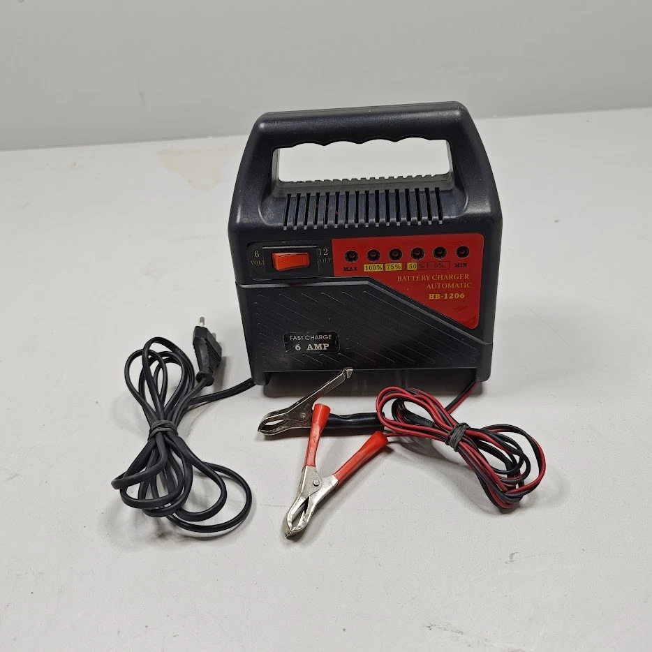 HB-1206 Battery Charger 6 Amp - Untested, For Parts or Repair - Image 1 of 4