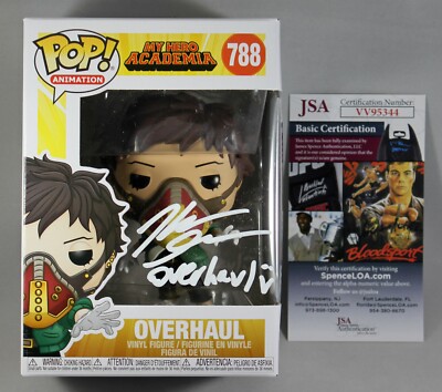 KELLEN GOFF SIGNED OVERHAUL MY HERO ACADEMIA FUNKO POP FIGURE 