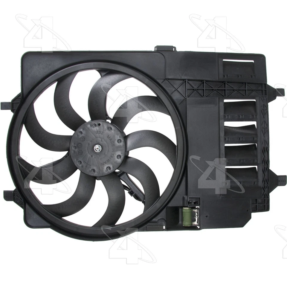 Conjunto de ventilador de refrigeración para motor Mini Cooper 2002-2008 4 estaciones 2003 2004 2005 Foto 3 de 4