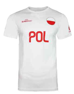 Poland Football T Shirt Mens L OR XL National Team Flag Top UK