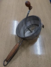 Vintage Foley Food Mill Pan Masher Wood Handle