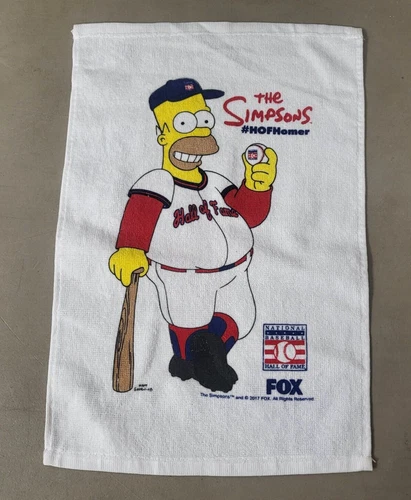 Simpsons Baseball Hall of Fame Hand towel