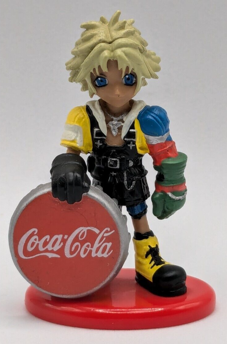 TIIDA Tidus FINAL FANTASY X COCA COLA Collabo MINI FIGURE SQUARE