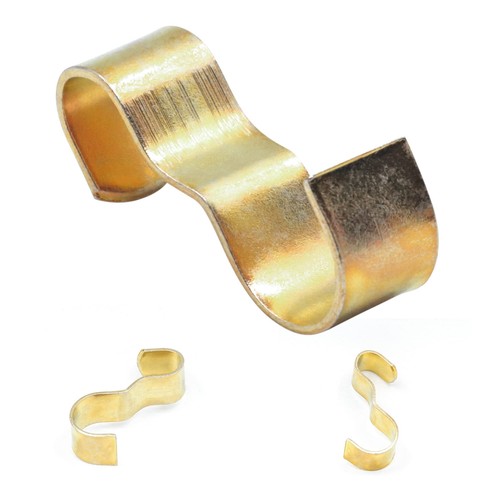 Picture Rail Molding Hooks - 10 Pack Brass Plated Steel Hooks For Hanging Art From Picture Rails