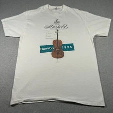 Vintage Machold Violins Shirt Adult Large White Fine Stringed Instruments Music