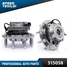 2x 4WD Front Wheel Bearing Hub Pair For Chevy Silverado GMC Sierra 2500 HD 8 Lug