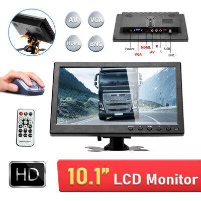 10.1 '' LCD HD Monitor Mini Fernseher Computer Anzeige BNC / AV / VGA / HDMI