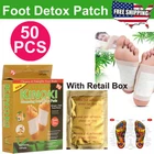 50 Pcs Kinoki GOLD Premium Detox Foot Pads Organic Herbal Cleansing+Retail Box