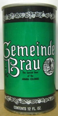 GEMEINDE BRAU ss Beer ABC 22-2, Cold Spring Brewing, MINNESOTA 1980, Amana, 1/1+