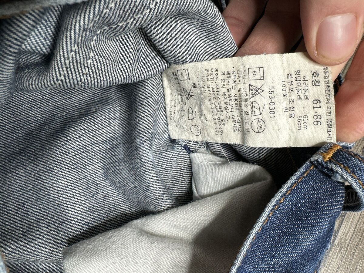 VINTAGE LEVIS 553 BLUE MADE IN JAPAN 553 STRAIGHT DENIM VINTAGE LEVIS 553 BLUE MADE IN JAPAN 553 STRAIGHT DENIM