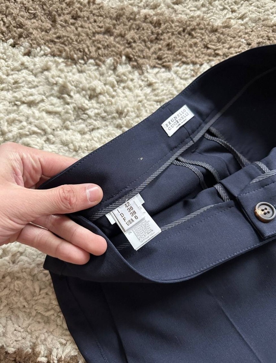 パンツ BRUNELLO CUCINELLI Woman Pants Blue MP522P8884 C4227 Brunello cucinelli pants trousers blue classic old money