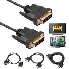 Image of New DVI Cable DVI-D to DVI D 25 pin Male Dual Link Video Monitor HDTV 1080P Lead