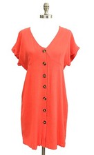 Ee:some Women's Dress Small Orange Casual NEW