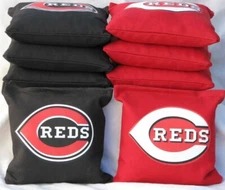CINCINNATI REDS Cornhole Bags Baggo Bean Bag Toss -- SEAMS WON'T FALL APART!