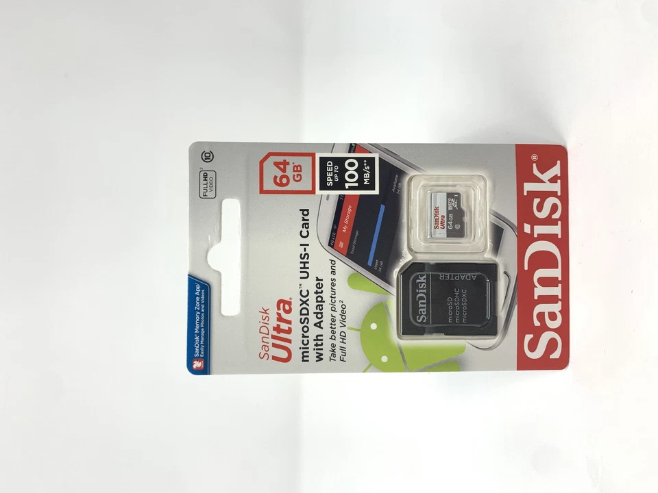 SanDisk Ultra Micro SD Card 64GB UHS-I Class10 With Adapter 100MB/s Pack of 25 - Image 4 of 4
