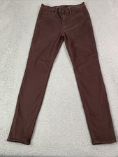 Hudson Jeans Womens Size 26 Nico Super Skinny Pant Brown Ankle Cotton Blend Soft