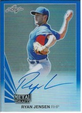 2019 Leaf Metal Draft Baseball RYAN JENSEN #LT-RJ1 Throwback Autograph 13/30