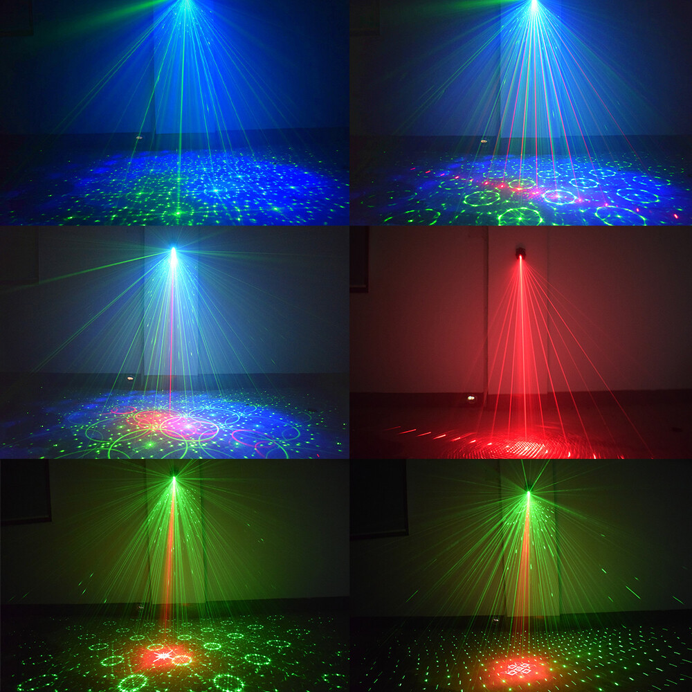 Laser Light Projector 560Patterns LED Stage Lighting RGB Disco Party DJ Lights