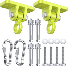 Swing Hangers Wooden Sets 2 Pack Heavy Duty Swingset Hardware with Locking Hooks