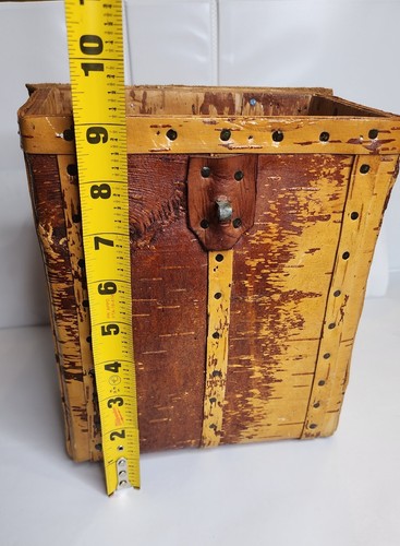 Vintage birch bark bag - Picture 7 of 13