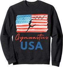 Gymnastics USA Support The Team Gymnastics Custome Unisex Crewneck Sweatshirt