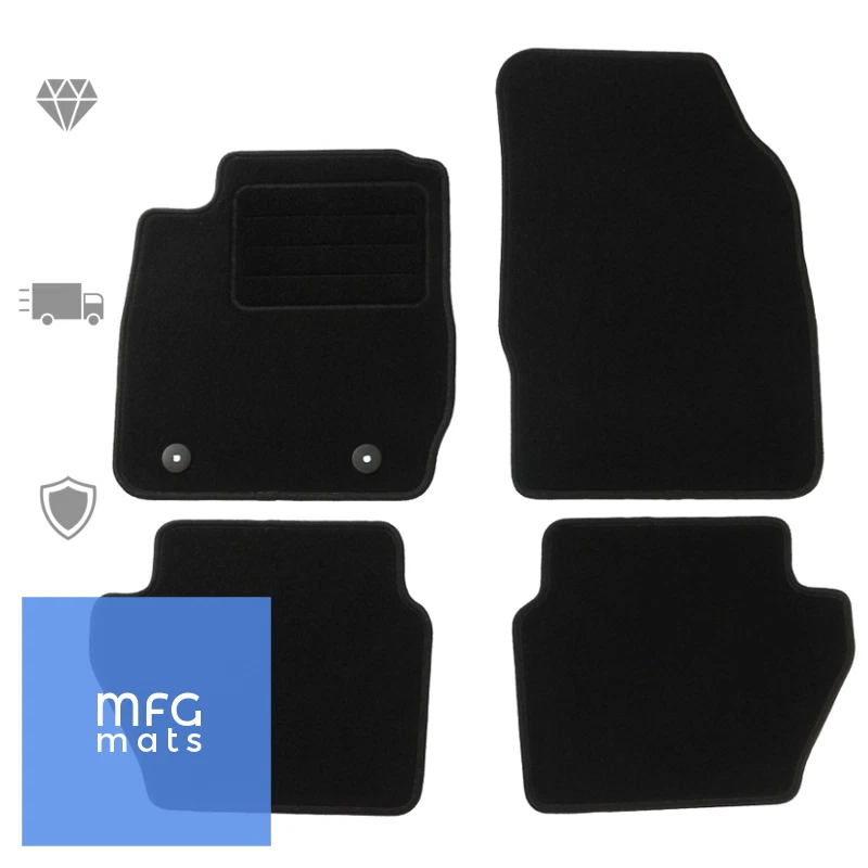 Fussmatten für Ford Fiesta VI Bj. 2011-2017 Fußmatten Autoteppiche BASIC