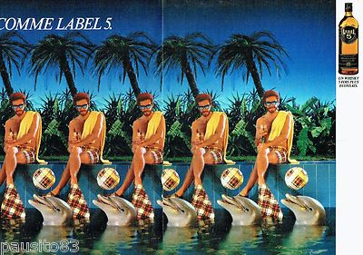 WERBUNG WERBUNG 116 1985 le whisky label 5 (2seiten)