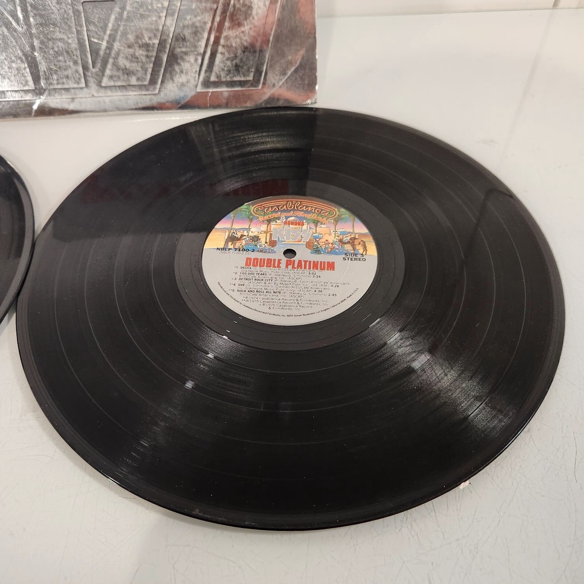 KISS DOUBLE PLATINUM 2枚組アナログレコード Kiss Double Platinum w/ 2 LPs Metal Record lp original vinyl