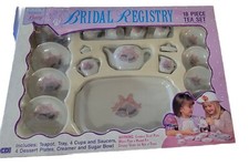 Tea Set Bridal Registry 18 piece child/kid size 90s New Sealed Box 1992