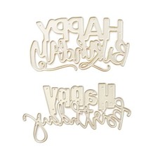 Birthday Cutting Dies Happy Birthday Embossing Die Cuts for Kid Card Making