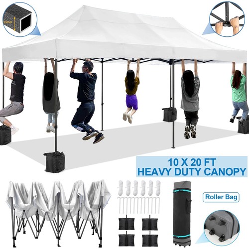 Canopy 10x20ft✅Pop Up Heavy Duty Tent Garden Party BBQ Gazebo Waterproof Anti-UV - 第 1/38 張圖片