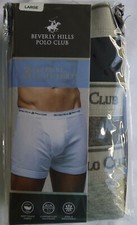 Beverly Hills Polo Club 3 Pack Mens Boxer Briefs Choose color and Size M L or XL