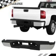 For Chevy Silverado GMC Sierra 1500 2007-2013 Chrome Rear Step Bumper Assembly