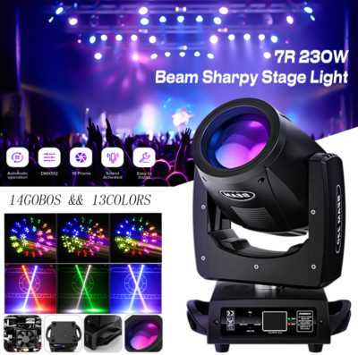 230W 7R Moving Head Spot Light DMX 24Prism Gobos Beam Stage Lighting Effect Club