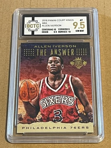2016-17 NBA COURT KINGS ALSO KNOWN AS AKA ALLEN IVERSON GRADED BCTC 9.5 GEM MINT