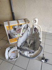Joie Serina 2 en 1 balancelle bébé gris/blanc avec arche d’activités