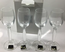 VINTAGE Mikasa Ilissa Cordial Glass Set Of 4 Glasses LS 024/005 NEW IN BOX