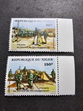 Stamp Niger Army In Service Of Development No. 609/610 New ** Luxury MNH 1983