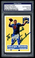 1994 Topps Archives 1956 George Blanda On Card Autograph Auto PSA Authentic HOF