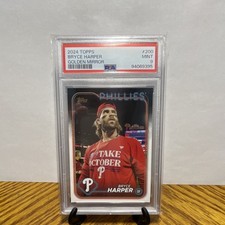 2024 Topps Series 1 Bryce Harper #200 Golden Mirror PSA 9 Phillies