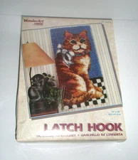 Caron WonderArt Latch Hook Kit Orange Cat  #4119 New Sealed