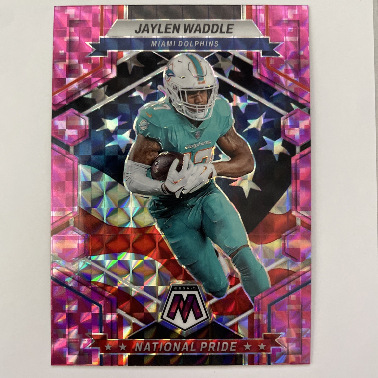 2023 Panini Mosaic National Pride Green Mosaic Jaylen Waddle #269